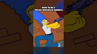 Becoming an American police officer simpsons [upl. by Ellinnet]