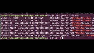 Killing a Process or Application using terminal in linux OS  How to kill process in linux [upl. by Johanna]