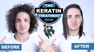 ✅ Getting the Keratin Treatment Before amp After  Mens Curly Hair [upl. by Harry]