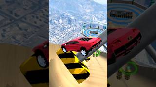 Lamborghini Car Crashing 11  Mega Car Crash Simulator  shorts gaming mysterxgaming [upl. by Theressa]