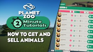 How to purchase and trade animals  2 minute tutorials  Planet Zoo [upl. by Nicolina]