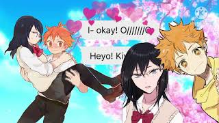 Haikyuu Lyric Prank  Kiyohina Hinata Harem [upl. by Hahsia]