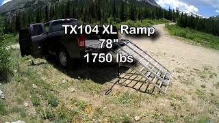 Yutrax TX104 XL Aluminum Ramp  Review [upl. by Travers]