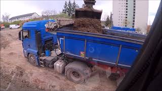 Bagger Liebherr A920  Baugrubenaushub Erdarbeiten  Rodungsarbeiten  GoPro 8  Cabview [upl. by Merritt]