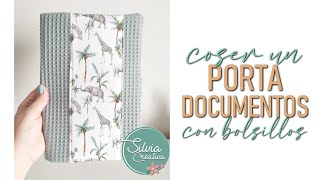 Coser un PORTA DOCUMENTOS con bolsillos  regalos para bebés [upl. by Yme]