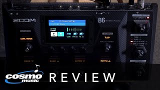 Demo Review of the NEW Zoom B6 Bass Multi Effects Processor [upl. by Lifton]