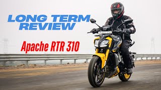 TVS Apache RTR 310 Long Term Review  4000 KM Ride [upl. by Namien]