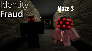 How to complete maze 3 in Identity Fraud Revamp Part 2 Roblox [upl. by Goodman]