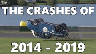 The Crashes of 2014  2019  Highlights  UK Motorsport Action [upl. by Arrotal]