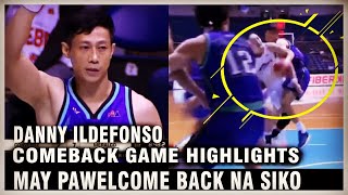 Danny Ildefonso COMEBACK GAME HIGHLIGHTS PAWELCOME BACK NA SIKO si CLIFF HODGE  CONVERGE v MERALCO [upl. by Heringer]