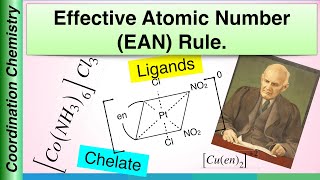 EAN rule EAN rule in coordination compounds organometallic compounds Effective Atomic Number Rule [upl. by Karlik5]