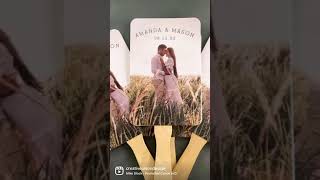 How to Make Modern Wedding Program Fans for Your Ceremony [upl. by Mcwherter]