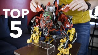 Ranking MY TOP 5 FAVORITE TRANSFORMERS figures [upl. by Akili]