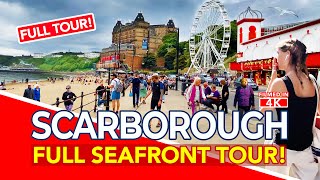 SCARBOROUGH UK  Full tour of Scarborough Yorkshire from Beach and Sea to Grand Hotel amp Spa Theatre [upl. by Tiga]