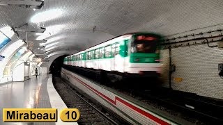 Mirabeau  Ligne 10  Métro de Paris  RATP MF67 [upl. by Cole]