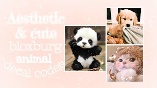 Aesthetic amp Cute Animal DecalsCodes  Roblox Bloxburg [upl. by Ibrad]