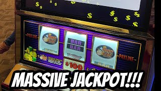 🛑 Mr Money Bags 100 Spin Slot Play Massive Jackpot Winner Red Screen VGT Winner Choctaw Durant [upl. by Nospmas]