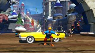 Sonic amp Sega AllStars Racing ALL Character AllStar Powers  Abilities  Moves [upl. by Sillyhp]