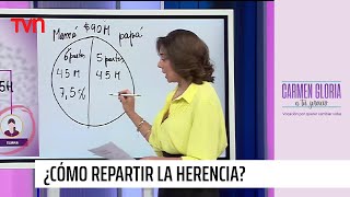 ¡A la pizarra Carmen Gloria explica cómo repartir la herencia de estos hermanos [upl. by Vaclava]