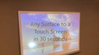 Turn any wall or whiteboard projection to a touch screen [upl. by Sacci]