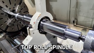 Top Roll Spindle  LH Threading  CNC LATHE [upl. by Marybella]