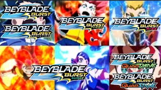 All BEYBLADE BURST English Opening Themes 17 [upl. by Nauwtna]