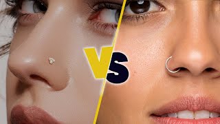 Stud vs Hoop Nose Rings Exploring Different Styles  Nose Ring Guide [upl. by Loretta212]