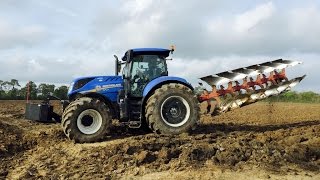 New Holland T7270  Labour 6 corps  Plowing [upl. by Haida]