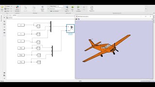 LearnWithSuraj MATLABSIMULINK Aircraft Flight Animation With Pitching Rolling and Yawing [upl. by Alakim]