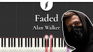 Faded  Alan Walker  Piano Tutorial by JohnRodDondoyano [upl. by Siroval970]