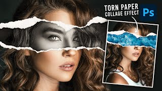 Torn Paper Effect Photoshop Tutorial [upl. by Loftus282]