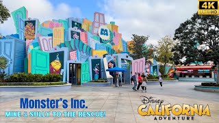 Monsters Inc Mike and Sully to the Rescue Disney California Adventure [upl. by Cornelle]