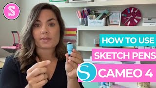 How to Use Silhouette Sketch Pens with CAMEO 4 Beginner Tutorial [upl. by Suivatram]