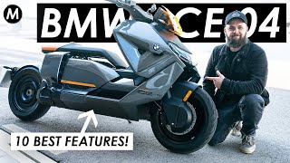 BMW CE 04 Review 10 BEST Features [upl. by Airdnahs]