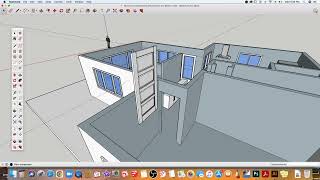 Adding Interior Doors  SketchUp Pro [upl. by Kennet877]