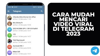 CARA Mudah Mencari Video Viral di Telegram [upl. by Asselam]