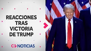 REACCIONES en Estados Undios tras el triunfo de Donald Trump en las elecciones  CHV Noticias [upl. by Nothgierc]