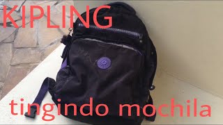 Tingindo uma mochila da KIPLING  By Sophia Major [upl. by Milla864]