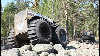 SHERP v Can am 6x6 v Argo 8x8 v Yamaha Grizzly  STONES amp which is best [upl. by Ettennan907]