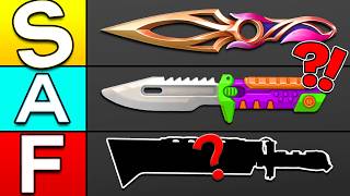 Ranking All Knife Skins in VALORANT [upl. by Inohtna134]