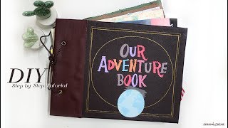 DIY OUR ADVENTURE BOOK Inspired by Up Disney Pixar [upl. by Aiz]