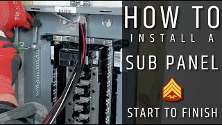 How to Install and Wire a Sub Panel [upl. by Harold]