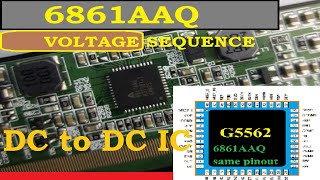 LCD PANEL DC TO DC IC 6861AAQ Working Method with subtitles in english [upl. by Brodench]