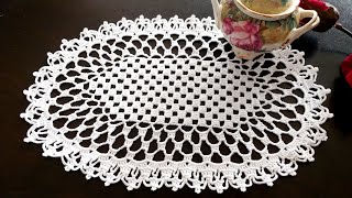 Tutorial CROCHET CUSTOM TABLECLOTHS  TABLE RUNNER With a New Design Extraordinary [upl. by Weigle]