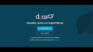 Docsity Red social para aprendizaje en línea [upl. by Nywloc]