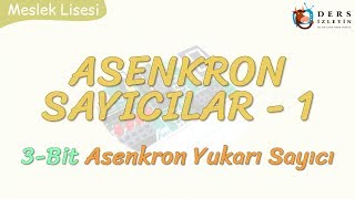 ASENKRON SAYICILAR  1  3 BİT ASENKRON YUKARI SAYICI [upl. by Aicinad694]