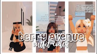 Berry Avenue Outfit Codes Complation [upl. by Ladd]