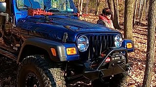 BRAND NEW 13000lbs OPENROAD WINCH on the JEEP [upl. by Cindi]