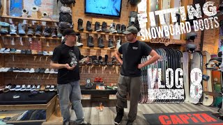 Snowboard Boot Fitting  Vlog 8 [upl. by Eiramasil297]