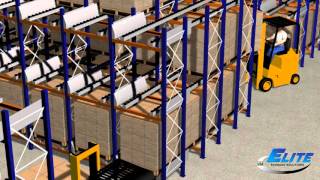 Elite Storage Solutions  Pallet Flow Rack [upl. by Belac690]